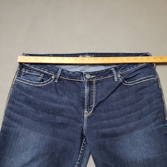 SILVER AIKO Jeans Dark Wash Bootcut Sz 22 - Picture 13 of 16